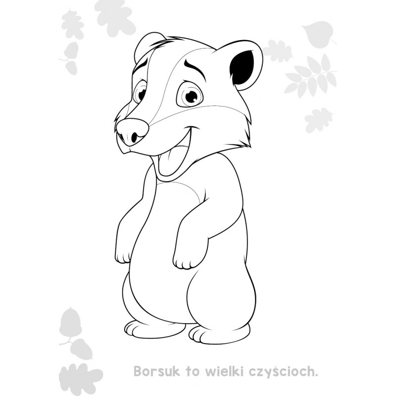 Borsuk kolorowanki